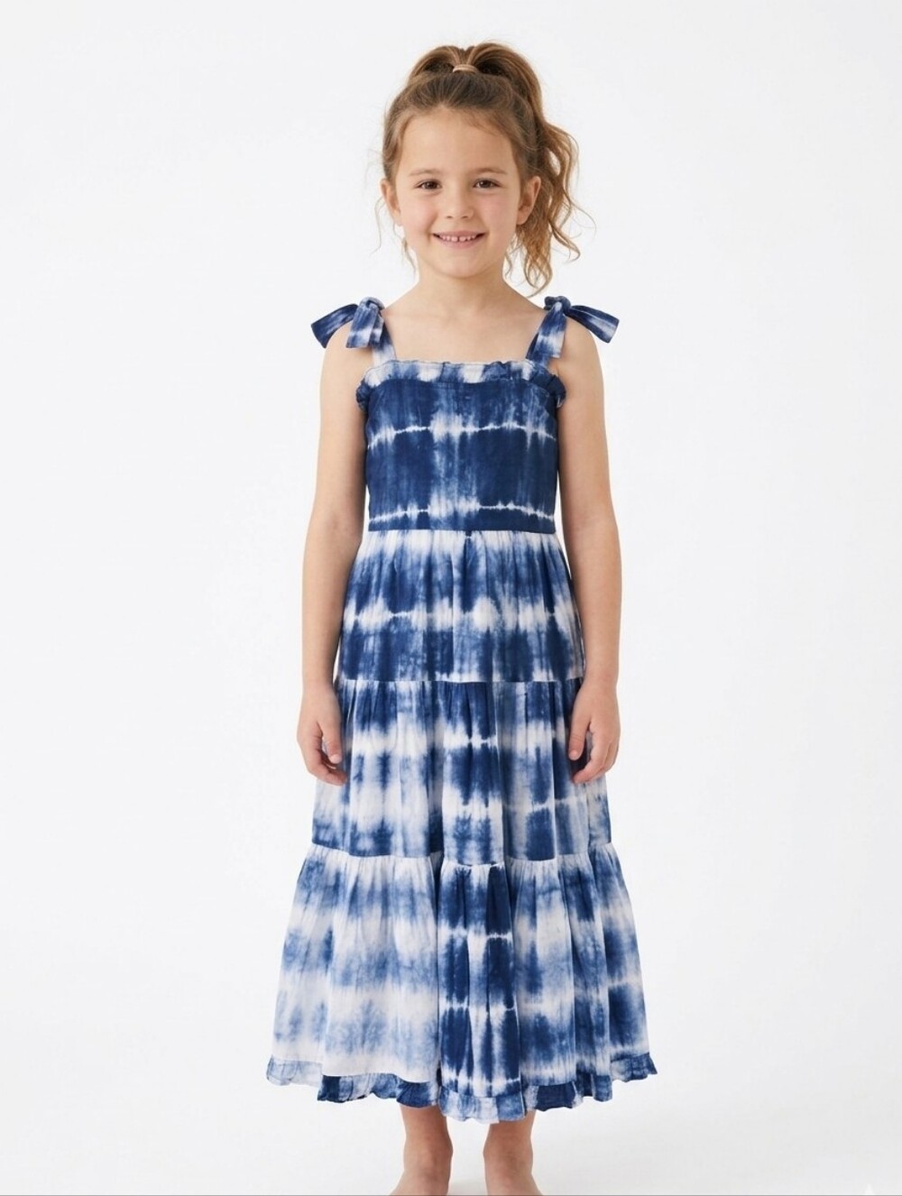 Ulla Johnson Sylvie Skirt in Indigo Tie Dye Size 10 Kids Girl Vacation